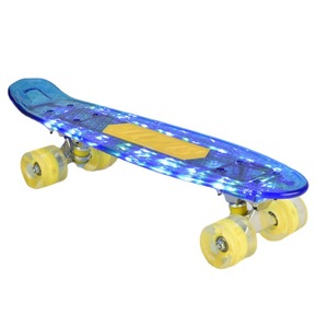 Mini Skateboard 22 Inch Transparent <b>Pc</b> Four Wheeled With Led Light For Kids Age 0 To 24 Months Unisex - Product Image 5