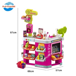 Les enfants simulent l'achat de jouets de <span class=keywords><strong>caisse</strong></span> enregistreuse de vente semblant de jouer avec des jouets de <span class=keywords><strong>magasin</strong></span> de supermarché avec calculatrice de scanner - Product Image 5