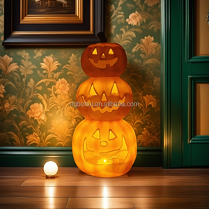 Halloween Party Decorations Prop Lights LED Lantern <b>Accessories</b> Custom Home Lighted Halloween Pumpkin - Product Image 4