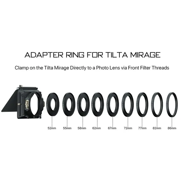 TILTA MB-T16 T16 Lens Adapter Ring 4x5.65" Mirage Matte Box VND Accessories for DSLR/Mirrorless Cameras Non-Full Frame
