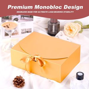 Scatole Regalo Dorate con Nastro in Cartoncino, Scatole per Bomboniere per Proposte alle Damigelle, Confezioni Regalo per Compleanni e Festività - Product Image 3