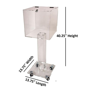 Caja de sugerencias de donaciones de colección de acrílico personalizada con cerraduras para eventos de iglesia, decoración, urna electoral - Product Image 6