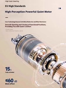 Canapé-<span class=keywords><strong>lit</strong></span> électrique moderne en tissu, design oreille d'éléphant, intelligent, rétractable, multifonctionnel, intégré, à fonctionnement sans <span class=keywords><strong>mur</strong></span>, pour salon - Product Image 5