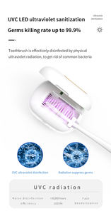 Mini désinfectant pour brosse à dents UV compact avec chargement USB pour les voyages d'affaires et les voyages d'affaires Boîte de stérilisation portable pour les vacances - Product Image 4