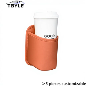 Support de tasse universel en PU pour portière de voiture, boîte de rangement multifonctionnelle, organisateur de siège arrière – Vente directe usine - Product Image 1