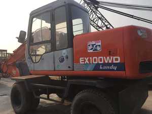 Excavadora Usada de Segunda Mano, Maquinaria para Movimiento de Tierras HITACHI EX100WD en Venta - Product Image 4