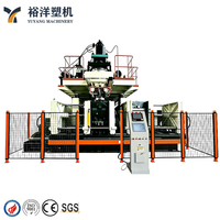 Souffleuse par extrusion à deux postes entièrement automatique pour fûts chimiques HDPE 220 l 3 couches, double anneau en L