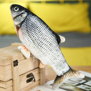 Offre Spéciale réaliste électrique sautant poisson jouet <span class=keywords><strong>Tiktok</strong></span> Style dessin animé poisson avec cataire célébrité poisson jouet USB - Product Image 2