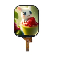 Layar LCD TFT resolusi 2.01 inci 240X296 piksel dengan layar IPS Chamfered ST7789 Driver IC RGB Antarmuka MIPI SPI