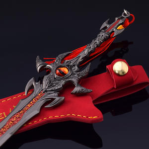 Vente chaude mondiale marchandises Style chinois Shuruo épée 22cm avancé tout métal artisanat Halloween jour des morts cadeau décoration - Product Image 5