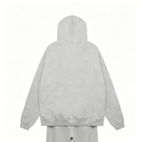 Sweat à capuche oversize en molleton épais pour homme, épaules tombantes, couleur unie, avec patch en caoutchouc à lettres classiques, style streetwear