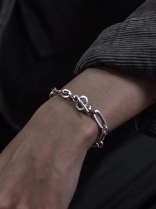 Cool Retro Punk Shing Bolt <span class=keywords><strong>Bracelet</strong></span> <span class=keywords><strong>925</strong></span> Sterling <span class=keywords><strong>Silver</strong></span> Charm Pulseras Fábrica al por mayor para el uso diario de los hombres y el regalo de fiesta - Product Image 3