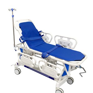 Carrito de Hospital con Altura Ajustable, Material Plástico, 4 Ruedas, KR005 ZYC32, Vehículo de Transporte de Pacientes de Emergencia - Product Image 4