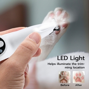 Tondeuse automatique de luxe pour poils des pattes d'animaux, nouveau design 2-en-1, lime à ongles électrique pour chiens et chats, rasoir électrique pour pattes de chien avec batterie - Product Image 2