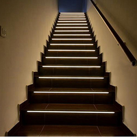 Tira de Luces LED para Escaleras con Sensor de Movimiento, Iluminación LED para Escaleras WS2811IC, Kit Lineal, Iluminación para Escaleras con Sensor de Luz Diurna