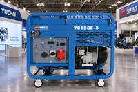Générateur diesel silencieux 15 kW, groupe électrogène portable 20 kW max, double cylindre, refroidissement par air, démarrage électrique, usage industriel