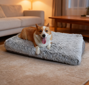 Fabricante al por mayor cama para perros Deluxe felpa extraíble caja para perros Durable antideslizante mascota dormir Mat lavable espuma cama para mascotas sólido - Product Image 3