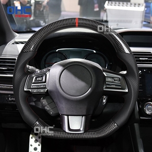 Volante in Vera Fibra di Carbonio con LED per <span class=keywords><strong>Subaru</strong></span> <span class=keywords><strong>STI</strong></span> <span class=keywords><strong>WRX</strong></span> S209 2015-2020 con Indicatore di Cambio LED, Magazzino USA - Product Image 6