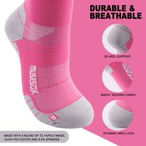 Calcetines de Compresión Personalizados para Mujer, 15-20 mmHg, Transpirables, Hasta la Rodilla, Deportivos - Product Image 4