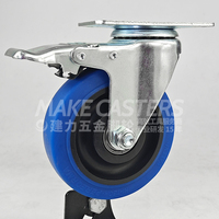 3 "4" 5 "pouces Offre Spéciale TPR silencieux à usage moyen roulettes roues roulement roulettes pour meubles hôtel chariot médical chariot outil intérieur