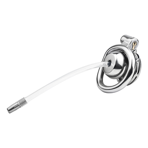Jaula de castidad negativa de Metal FRRK para hombres, bloqueo de Bondage sexual, anillo para pene masculino <span class=keywords><strong>con</strong></span> catéter, Juguetes sexuales BDSM, Dispositivo de Castidad masculina - Product Image 5