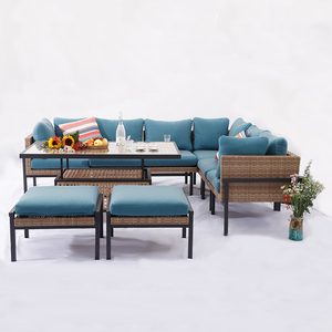 Ensemble de meubles de patio en rotin d'extérieur MIA, ensemble de meubles de patio en acier inoxydable - Product Image 1