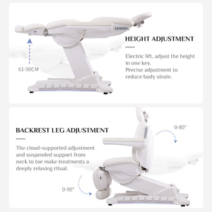 <span class=keywords><strong>Table</strong></span> <span class=keywords><strong>de</strong></span> soin électrique haut <span class=keywords><strong>de</strong></span> gamme à 4 moteurs avec airbag lombaire et matelas <span class=keywords><strong>chauffant</strong></span>, réglable pour salon <span class=keywords><strong>de</strong></span> beauté et clinique <span class=keywords><strong>de</strong></span> spa - Product Image 5