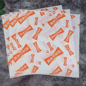 Papier d'emballage personnalisé pour sandwichs de charcuterie, qualité alimentaire, pour hamburgers, fournisseur d'emballages en papier ciré - Product Image 2