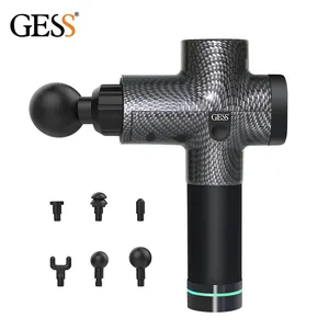 GESS Muscle Massager Mini Deep Tissue Percussion Body Speed Head Electric New Fascia Heads Pro Fascial Lcd Mass