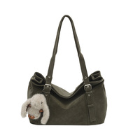 Sac fourre-tout décontracté grande capacité pour femme, nouvelle mode hiver 2025, style occidental polyvalent, sac à bandoulière et sous le bras