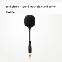 Microphone à condensateur filaire mini TS/TRS/TRRS Plug-and-Play pour le gaming, compatible avec téléphone portable, haut-parleur, tablette