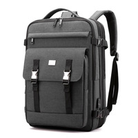 Mochila de nailon de gran capacidad para ordenador, moderna, ligera, impermeable, transpirable, con cremallera, correas con cojín de aire