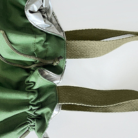 Nouveautés Sac isotherme pour déjeuner en toile Logo personnalisé Sac isotherme simple pour pique-nique en coton pour les employés de bureau