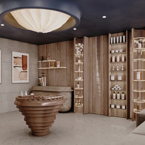 Custom Cosmetic Shop Interior Design Wooden Perfume Display Stands Makeup Store Showcase Furniture - Product Image 4