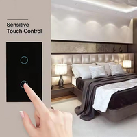 Interrupteurs Muraux Intelligents Sans Fil Numériques Modernes Télécommandés Marche/Arrêt Standard UK EU USA WiFi pour Maisons