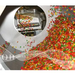 small automatic starburst gummy candy forming machine soft candy depositing Line making machine
