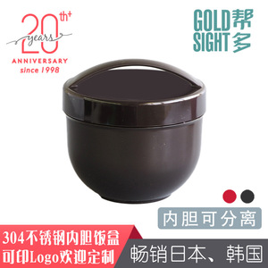 Bangduo Stainless Steel <b>Lunch</b> <b>Box</b> 304 Insulated <b>Microwaveable</b> Round Sealed For Students - Product Image 5