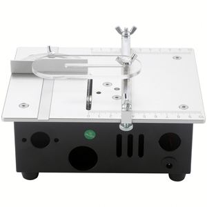 Sierra de Mesa Mini de Escritorio 110v/220v, Máquina de Corte Pequeña de 2 Pulgadas para Bricolaje, Puede Cortar Madera, Aleación de Aluminio, Kit de Sierra de Mesa Mini - Product Image 4