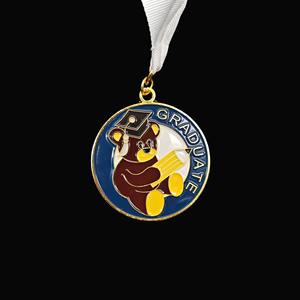 Özel kişiselleştirilmiş gravür kolej mezuniyet madalyası toplu sipariş sipariş için yapılan üniversite öğrenci hatıra mezuniyet madalyası - Product Image 4