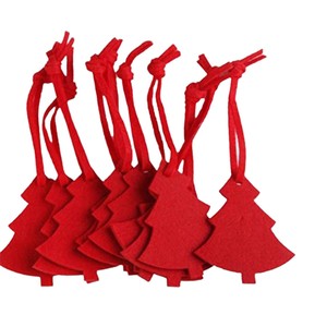 Cintre cadeau artisanal en feutre-Décoration de sapin de Noël dessin animé wapiti feutre petit pendentif - Product Image 1