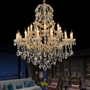 Prezzo di fabbrica nuovissimo lampadario di cristallo K9 di lusso hall dell'hotel lampadario in stile europeo - Product Image 2