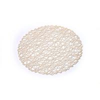 Napperon en plastique rond de style tressé en tissu coloré de conception tissée moderne de haute qualité