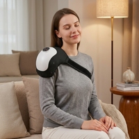 Masseur de genou à compression d'air rechargeable 3 en 1 avec chaleur et vibrations pour soulager la douleur au genou, au coude et à l'épaule