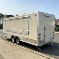 Remorque alimentaire mobile certifiée DOT en tôle galvanisée à longue durée de vie, pour bar à bière, snacks et hot-dogs