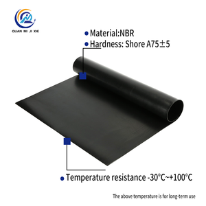 Mịn chống trượt Đen NBR Nitrile tấm cao su sàn cao su Mat 70 bờ một với dịch vụ xử lý cắt tùy chỉnh - Product Image 3