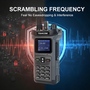 Radio bidirectionnelle portable numérique VHF DMR étanche à double bande 20 watts, portée longue distance 5000 miles 100 miles - Product Image 5