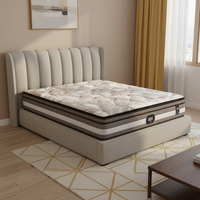 Lit de matelas de taille King Size en mousse à faible densité dans une boîte pour un meilleur sommeil.