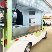 Europe Sale Ice Cream Truck Electric Food Bus Hot Dog Cart Mobile Kitchen Caravan Car Food