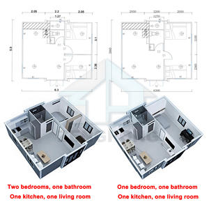 Casa Prefabbricata Personalizzata in Container Espandibile, Struttura in Acciaio, Casa Pieghevole Prefabbricata per Costruzioni Immobiliari - Product Image 2