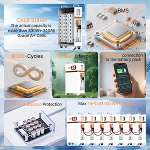 Stock UE Pologne Batteries Lithium <span class=keywords><strong>Fer</strong></span> Phosphate 48V 16kWh 51.2V 314Ah 330Ah LiFePO4 pour Stockage d'Énergie Résidentiel Solaire - Product Image 3
